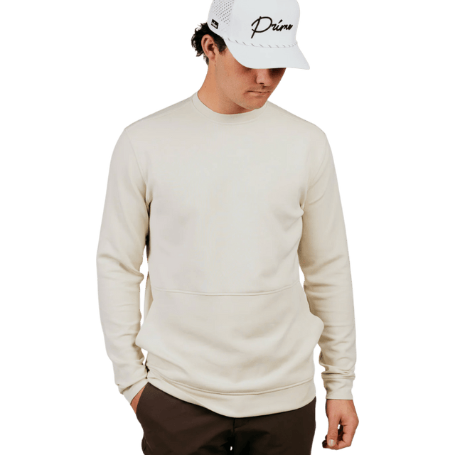 Primo Light Khaki Fairway Crew Neck - One Golf
