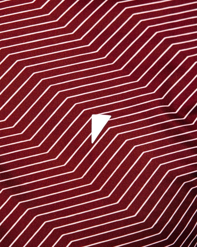 Primo Maroon Chevron Blade Polo - One Golf