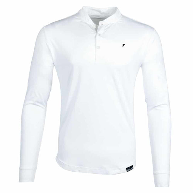 Primo White Long Sleeve Blade Polo - One Golf