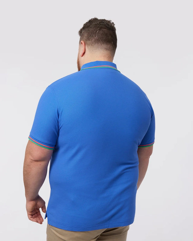 Psycho Bunny Men's Banks Pique Fashion Dazzling Blue Polo