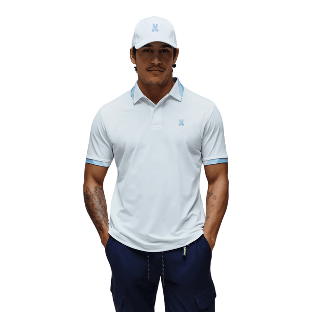 Psycho Bunny Onyx White Sport Polo - One Golf