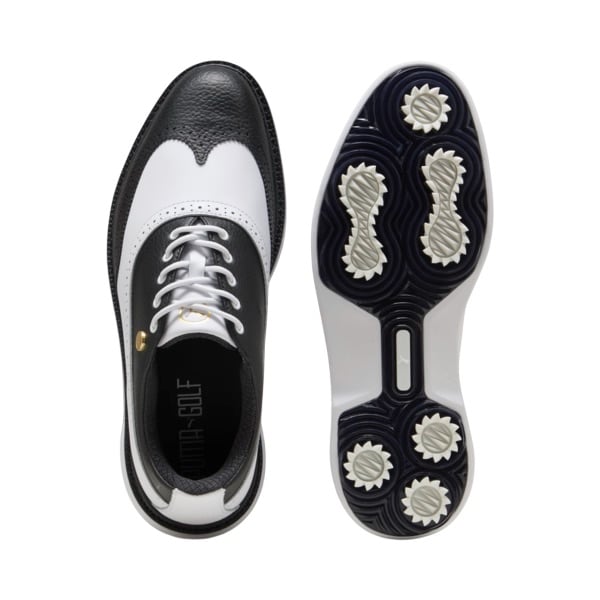 Puma Royale Wingtip Black/White Men's Golf Shoe
