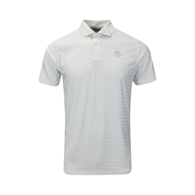 Puma MATTR Houndstooth White Glow Polo