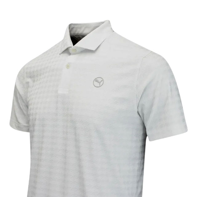 Puma MATTR Houndstooth White Glow Polo