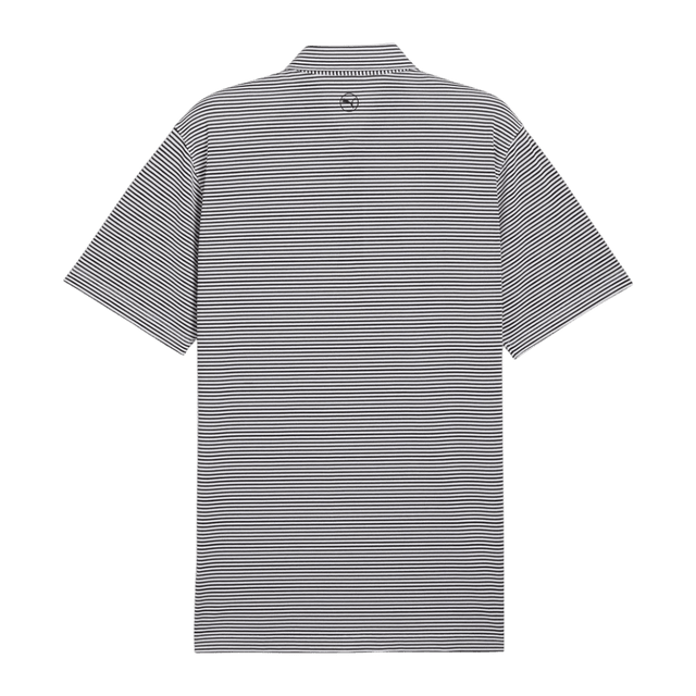Puma Isle Pique Black/White Glow Polo - One Golf