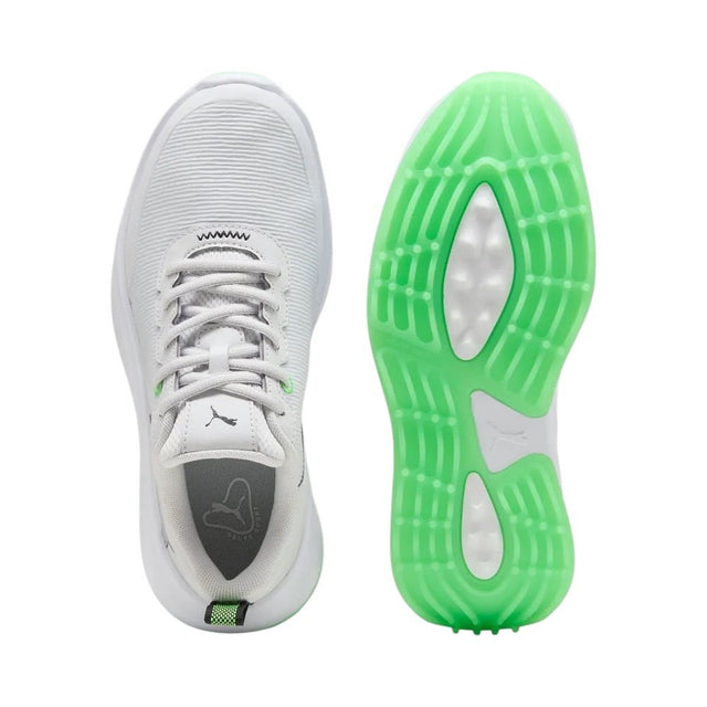 Puma Junior Gruve White Green Shoes - One Golf