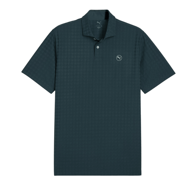 Puma MATTR Houndstooth Green Terrain Polo - One Golf