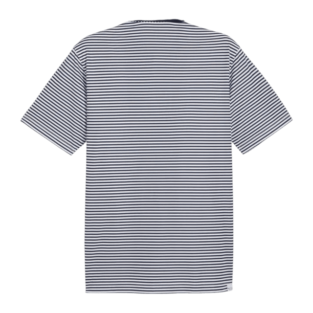Puma Pure Striped Deep Navy/White Glow Polo - One Golf