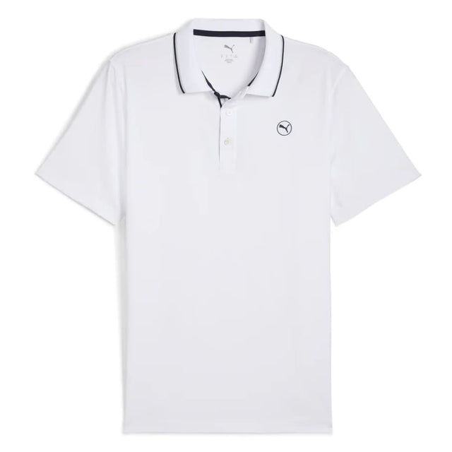 Puma MATTR Elevated Solid White Glow Polo