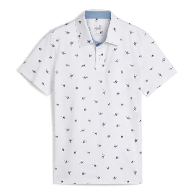 Puma MATTR Skulls White Polo