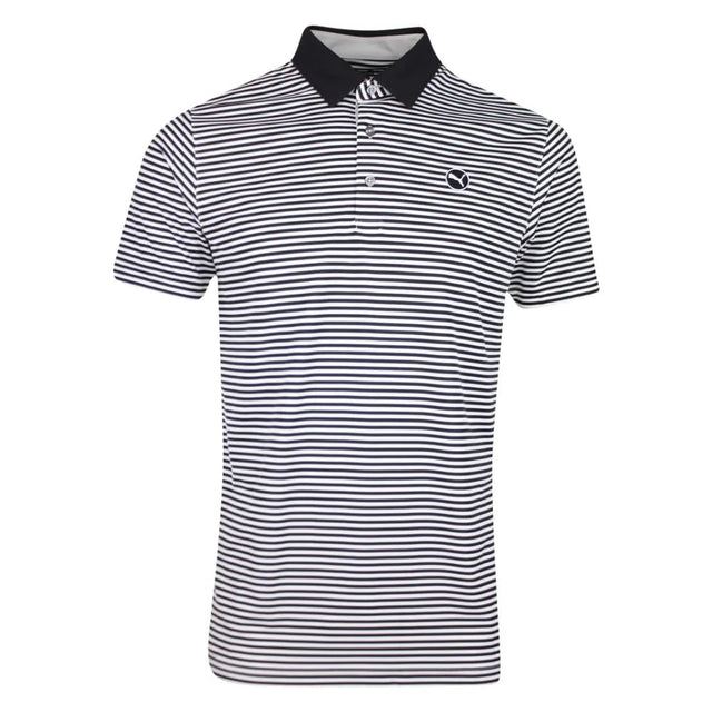 Puma Pure Stripe Black/White Polo