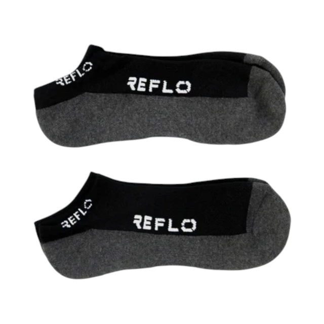 Reflo Lugano Black Trainer Sock 2 Pack - One Golf