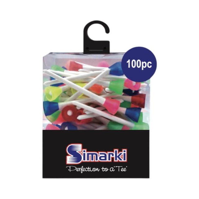 Simarki 77mm Tees 100 Box - One Golf