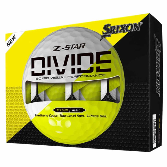 Srixon Z-Star 9 Divide Yellow/White Golf Balls