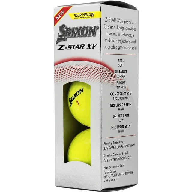 Srixon Z-Star 9 XV Yellow Golf Balls