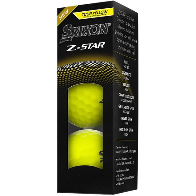 Srixon Z-Star 9 Yellow Golf Balls