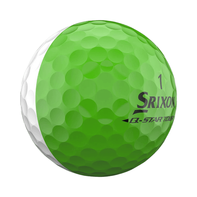 Srixon Q - Star Tour Divide White/Lime Green Golf Balls - One Golf