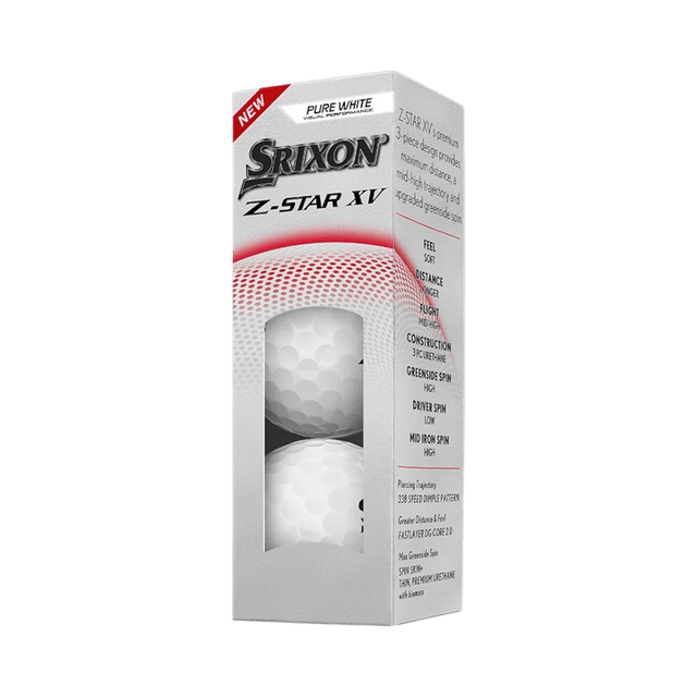 Srixon Z-Star XV White Golf Balls - One Golf