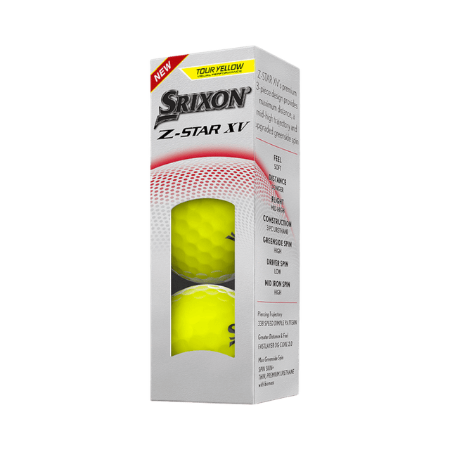 Srixon Z-Star XV Yellow Golf Balls - One Golf