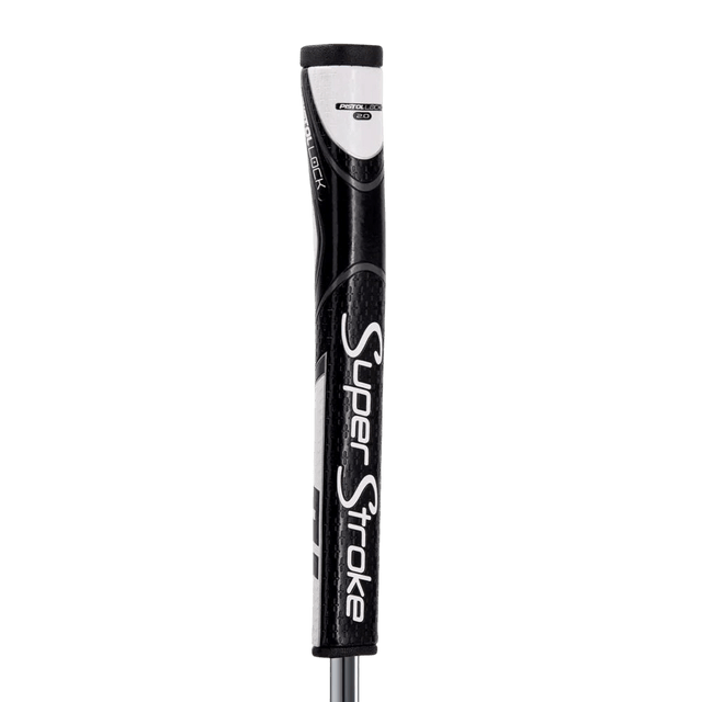 Super Stroke Black/White Zenergy Pistol Lock 2.0 Putter Grip - One Golf