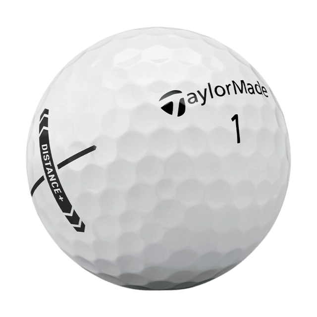 TaylorMade Distance+ 2025 White Golf Balls - One Golf