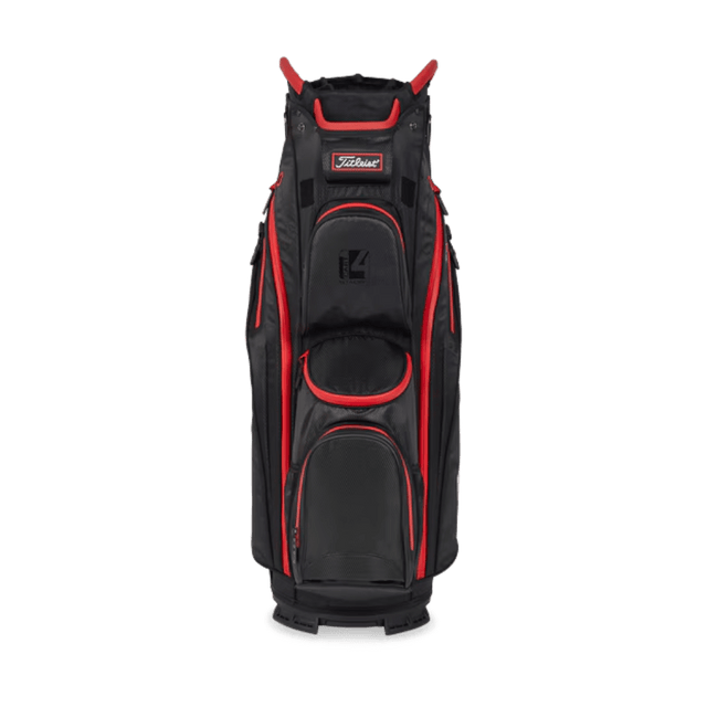 Titleist Cart 14 Stadry Black/Red Cart Bag - One Golf