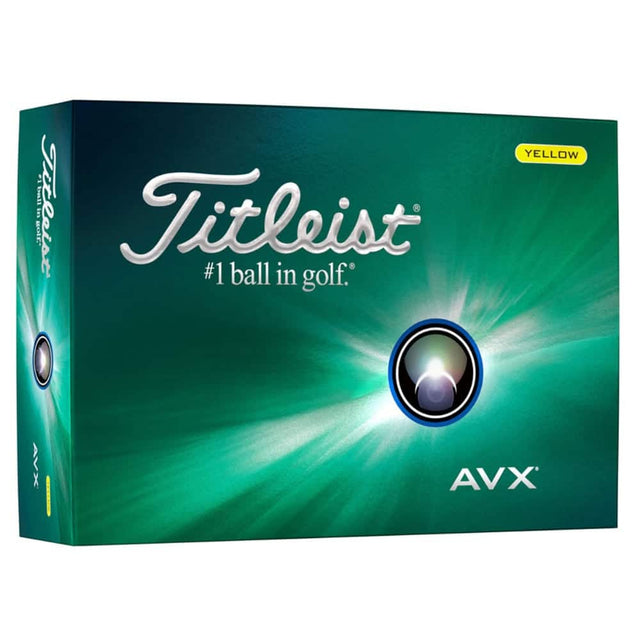 Titleist 2024 AVX Yellow Golf Balls