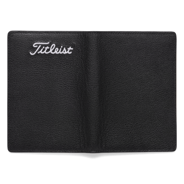 Titleist Leather Black/White Scorecard Holder - One Golf
