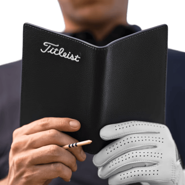 Titleist Leather Black/White Scorecard Holder - One Golf