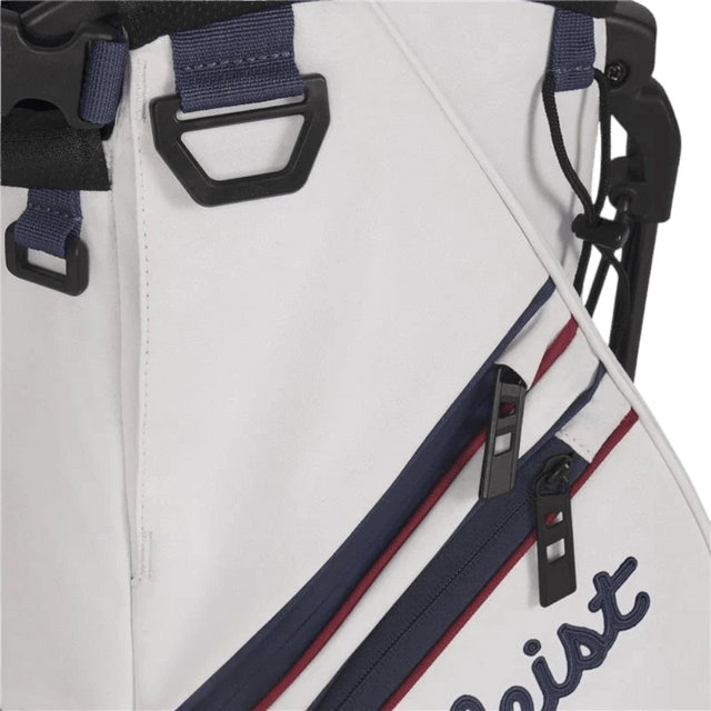 Titleist Players 4S Nautical Links White/Burgundy/Navy Stand Bag - One Golf