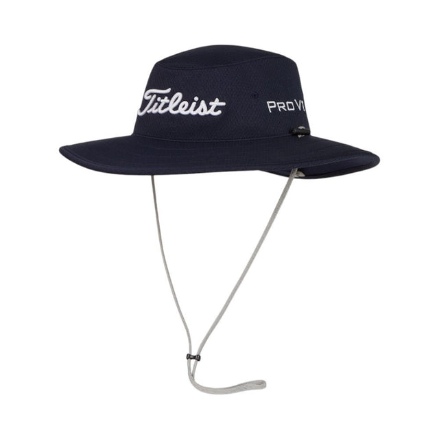 Titleist Tour Aussie Black/White Sun Hat - One Golf
