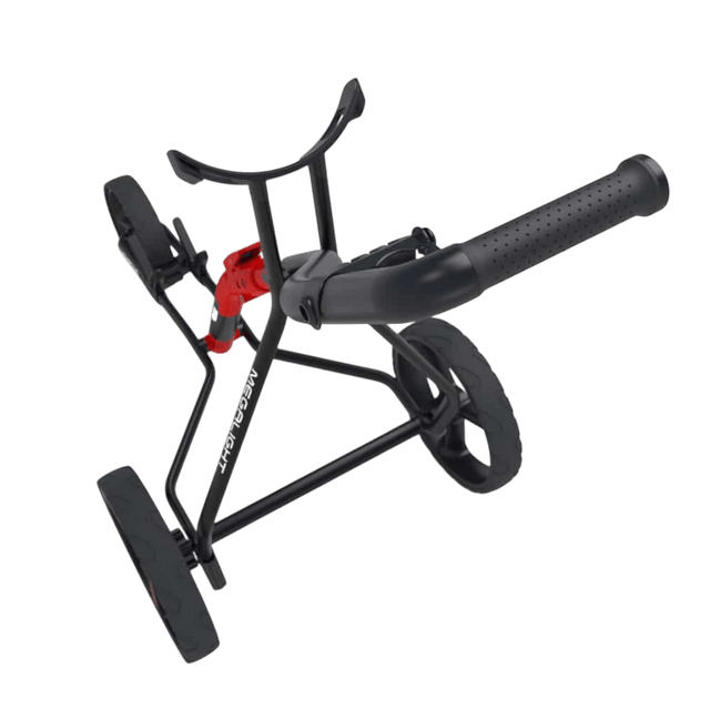 Wishbone One Charcoal/Blue Push Cart - One Golf