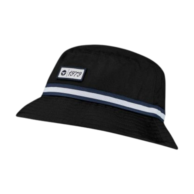 TaylorMade Vintage Twill Black Bucket Hat