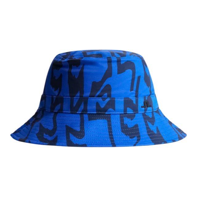 J.Lindeberg Denver Printed Glitch Bridge Blue Bucket Hat