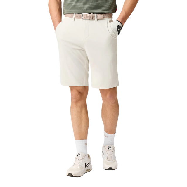 Macade Bone White Four-Way Stretch Shorts