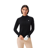 Macade Women's Bridge Merino Black Quarter Zip