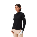 Macade Women's Bridge Merino Black Quarter Zip