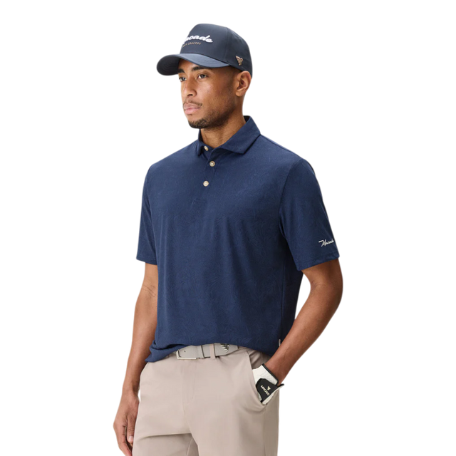Macade Navy Paisley Core Polo Shirt