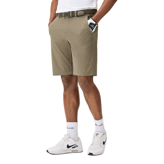 Macade Olive Green Four-Way Stretch Shorts