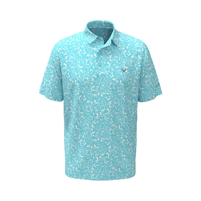 Callaway Floral Print Blue Shirt