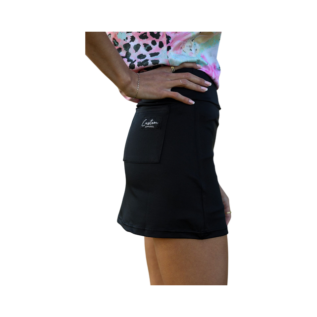 Custom Apparel Ladies Black Skirt