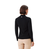 Macade Women's Bridge Merino Black Quarter Zip
