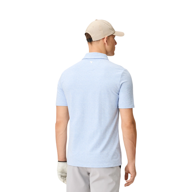 Macade Light Blue Ridgeweave TX Golf Shirt