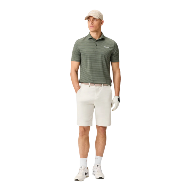 Macade Bone White Four-Way Stretch Shorts