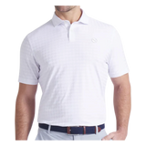 Puma MATTR Houndstooth White Glow Polo