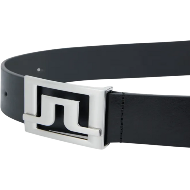 J.Lindeberg Slater 40 Pro Black Leather Belt
