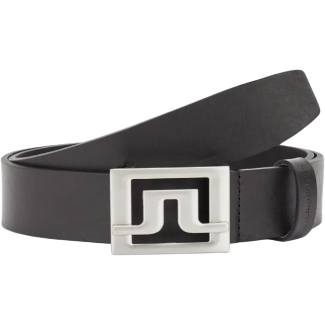 J.Lindeberg Slater 40 Pro Black Leather Belt