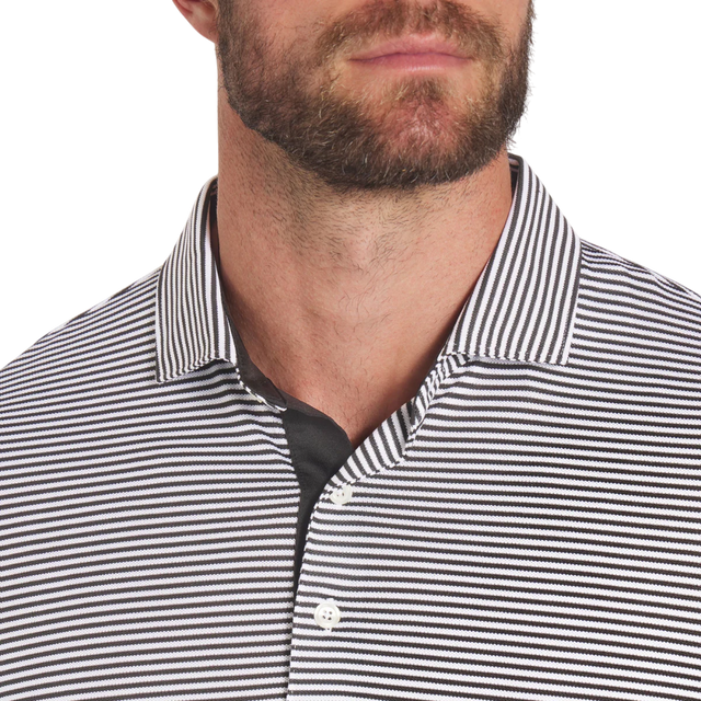 Puma Isle Pique Black/White Glow Polo
