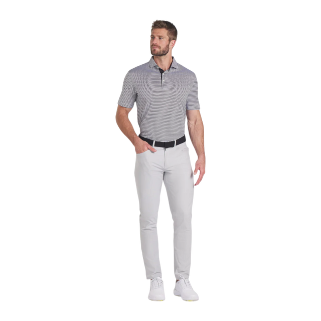 Puma Isle Pique Black/White Glow Polo