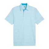Puma MATTR Piranha Aqua Blue Polo